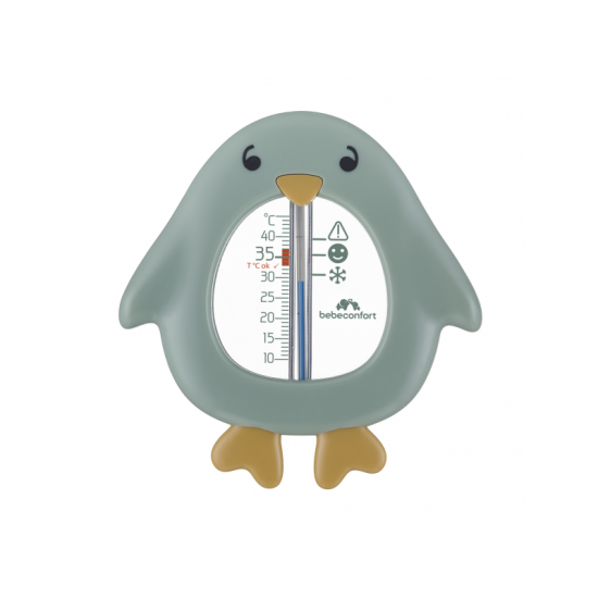 Teplomer s motívom tučniaka jednoducho monitoruje teplotu vody počas kúpania dieťatka.