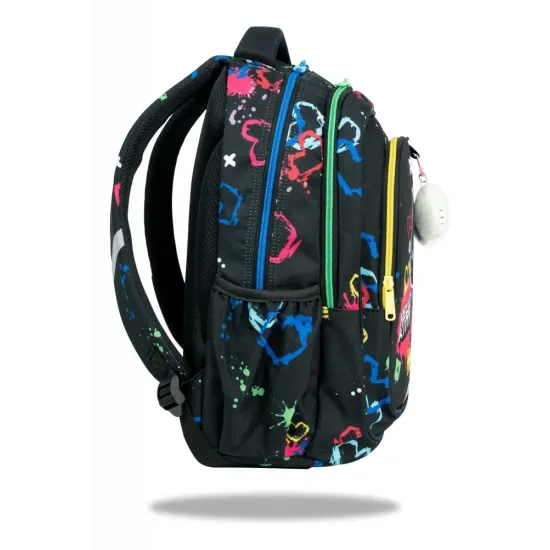 Školská taška Fast 40 cm Hello Kitty Neon Black