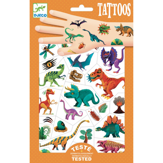 Tetovačky Dinosaury dočasné tetovanie Djeco