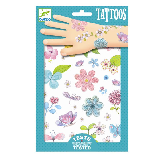 Tetovačky Kvety dočasné tetovanie Djeco