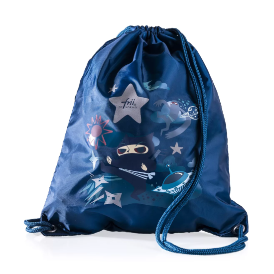 Modrý športový sťahovací vak Ninja Blue. Konečne perfektné vrecko na chrbát , ktoré spája praktickosť so štýlom.