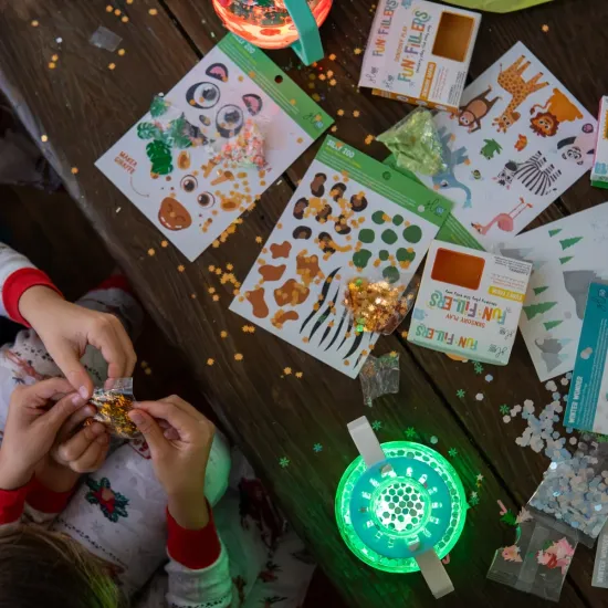 DIY senzorická fľaša ZOO – vytvorte vlastný svet zvieratiek