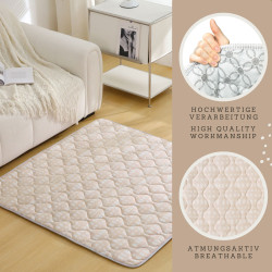 Hracia podložka prešívaná Hygge beige 1.27 x 1.27 m