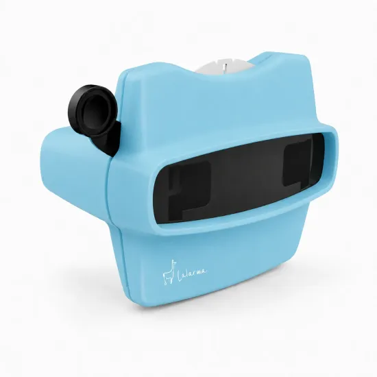 Retro 3D prehliadač obrázkov Blue