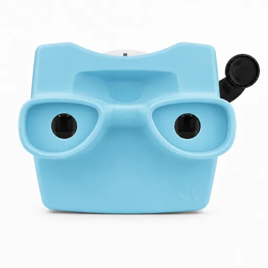 Retro 3D prehliadač obrázkov Blue