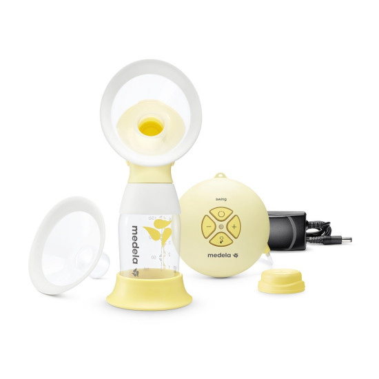 Medela Swing Flex odsávačka s novým prsným nadstavcom PersonalFit Flex™, kompaktná a prenosná, s 2-fázovou technológiou odsávania a ochranou proti pretečeniu.