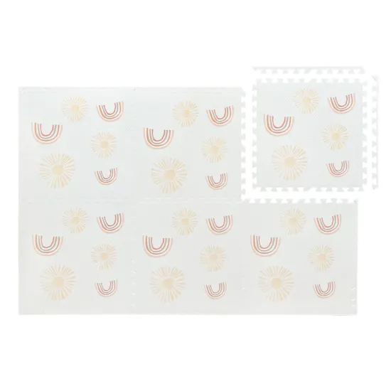 Penová puzzle podložka 180×60 cm Dúha a slnko – MeowBaby MPZPUTS