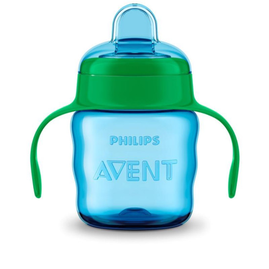 Hrnček pre prvé dúšky Klasik 200 ml s držadlami chlapec | Philips AVENT 