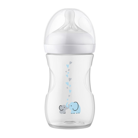 Fľaša Natural Response s ventilom AirFree 260 ml, 1m+ slon | Philips AVENT 