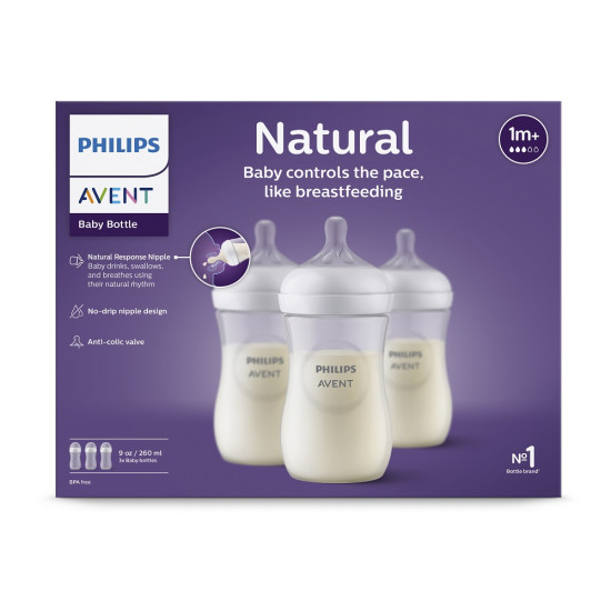 Fľaša Natural Response 260 ml 1m+ 3 ks | Philips AVENT