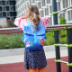 Modrý detský mestský batoh „messenger“ od 2 rokov Peppa Pig 8,4 l od Petit Jour