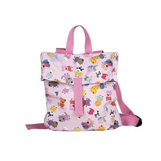 Ružový detský mestský batoh „messenger“ od 2 rokov Peppa Pig 8,4 l od Petit Jour