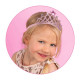 Gumička s korunkou ružová  pre malé princezné od Princess Mimi.