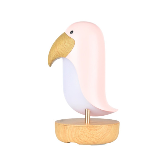 Detská lampa s reproduktorom Vtáčik Ružový