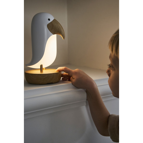 Detská lampa s reproduktorom Vtáčik Biely