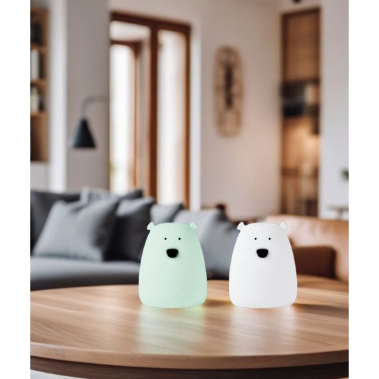 Detská dotyková lampa Malý medvedík Modrý