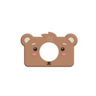 Silikónový kryt k fotoaparátu Zoo Friends Medveď