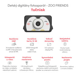 Detský digitálny fotoaparát Zoo Friends Tučniak