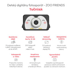 Detský digitálny fotoaparát Zoo Friends Tučniak