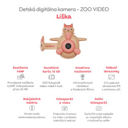 Detská digitálna kamera Zoo Video Líška