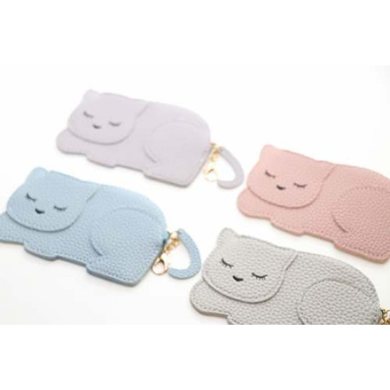 Malá peňaženka Mačka fialová