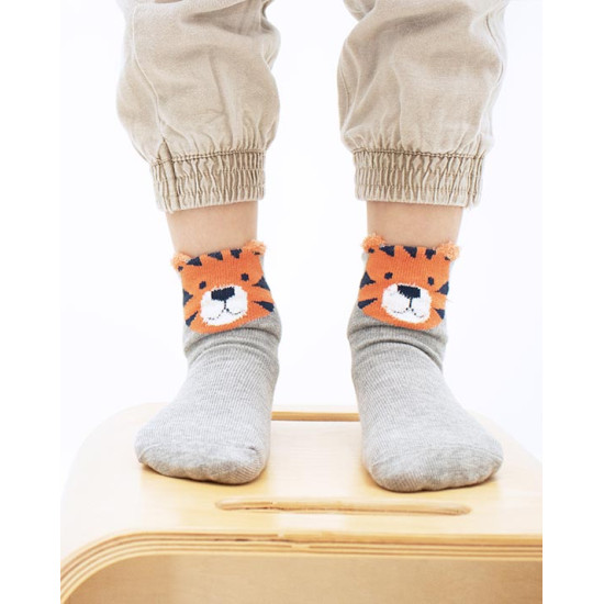 Detské ponožky Džungľa 12–24 m 4 páry Darčekový box Yuko B.