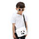 Detská plátená taška cez rameno Panda Kaya Biela Yuko B.