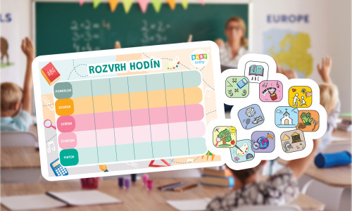 Stiahnite si: Praktický rozvrh pre deti 1. stupňa