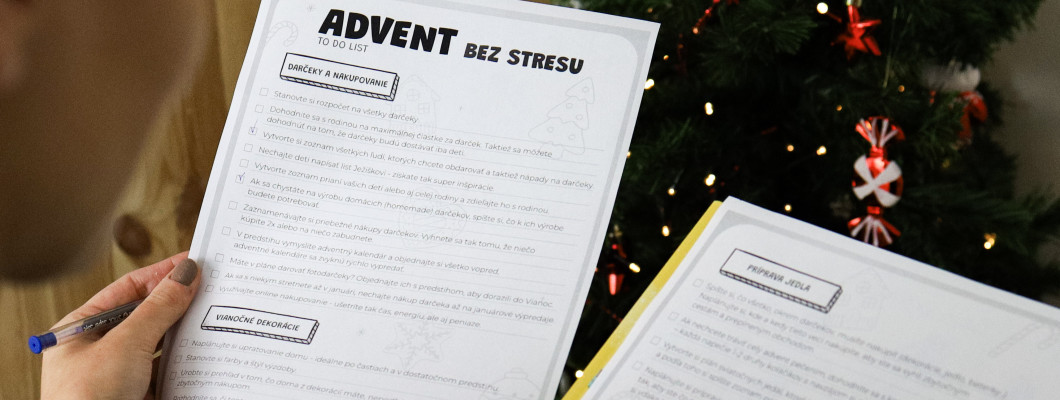 Advent bez stresu: Praktický checklist pre pokojné sviatky Advent bez stresu: Praktický checklist pre pokojné sviatky