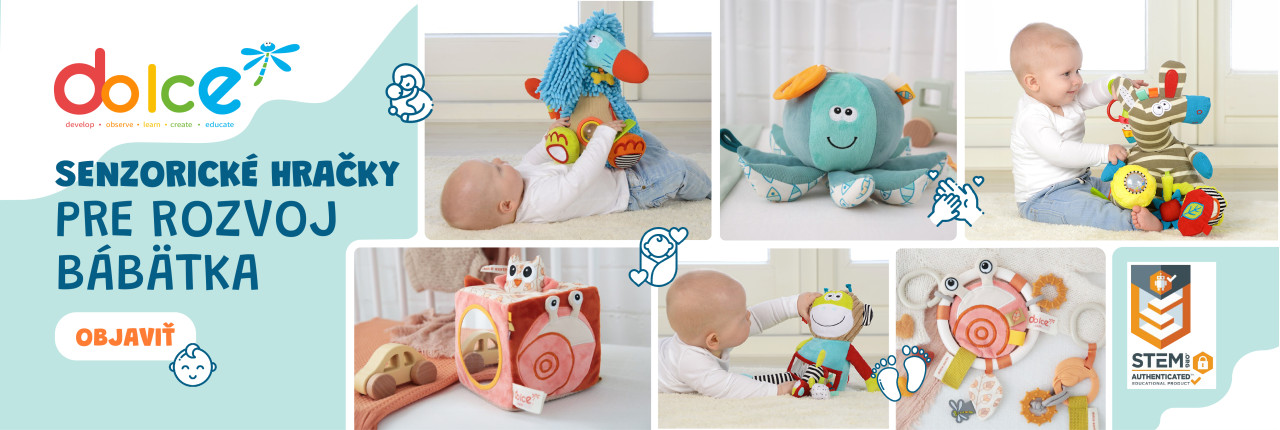 Senzorické hračky pre rozvoj bábätka