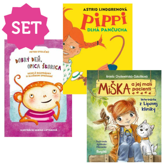 Príbehové knihy - set pre deti od 5 rokov - dievčenský