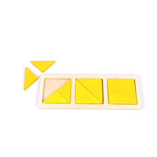 Zlomky - štvorce a trojuholníky