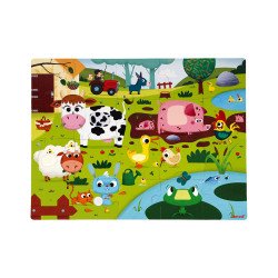 Dotykové puzzle Zvieratká na farme