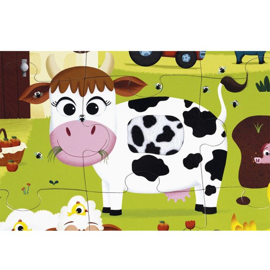 Dotykové puzzle Zvieratká na farme