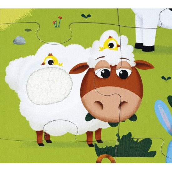 Dotykové puzzle Zvieratká na farme