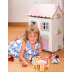 Luxusný dvojpodlažný ručne maľovaný domček pre bábiky s 37ks nábytku.