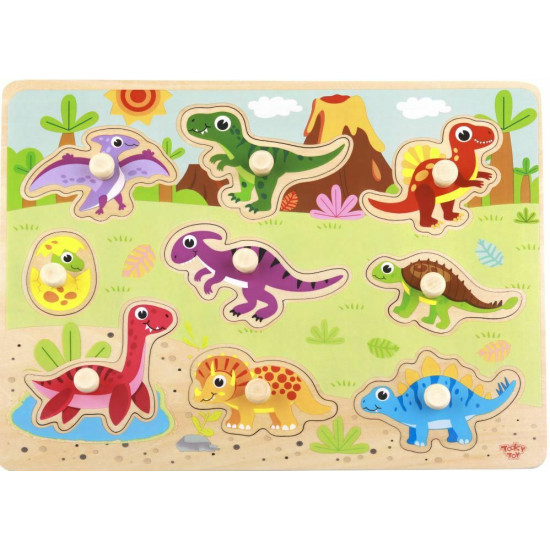Vkladacie puzzle Dinosaury 