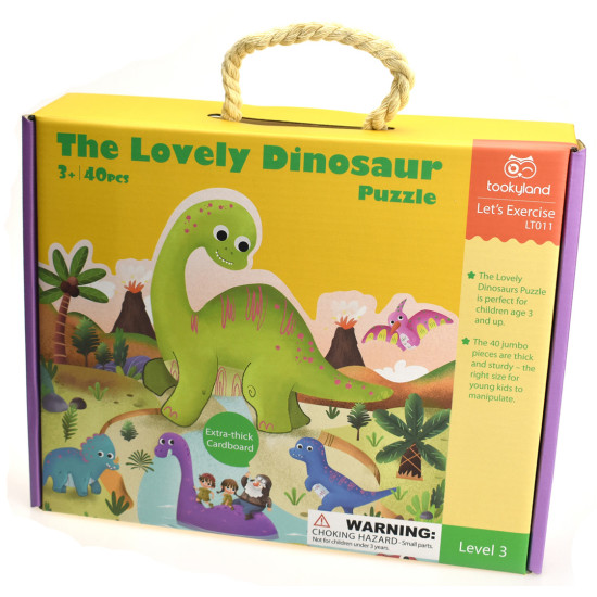 Tvarované puzzle Dinosaurus 40ks