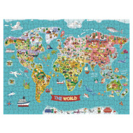 Puzzle Mapa sveta 500ks