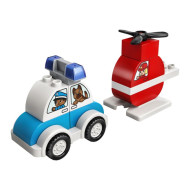 LEGO DUPLO Hasičský vrtuľník a policajné auto