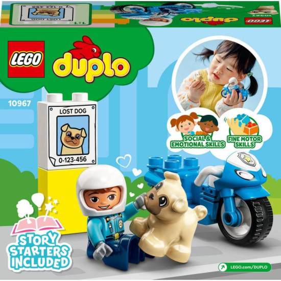 LEGO DUPLO Policajná motorka