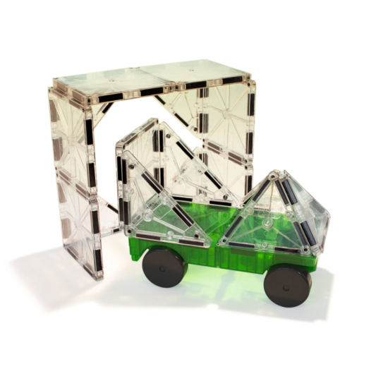Detská magnetická stavebnica Cars 2 dielna rozvíja priestorovú predstavivosť a jemnú motoriku.