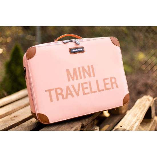 Cestovný kufor Mini Traveller Ružový