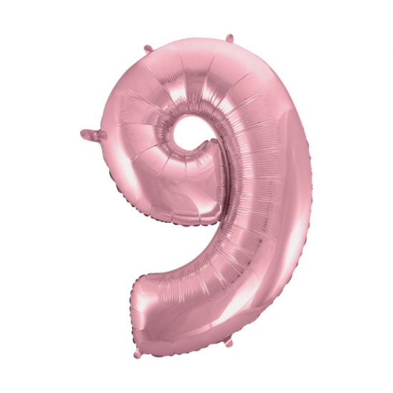 Balón Číslo 9 Ružový