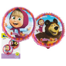 Balón Máša a medveď