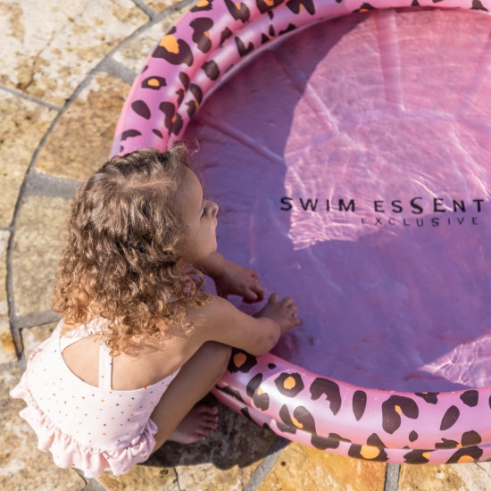 Nafukovací bazén pre deti Leopard ružový 100 cm