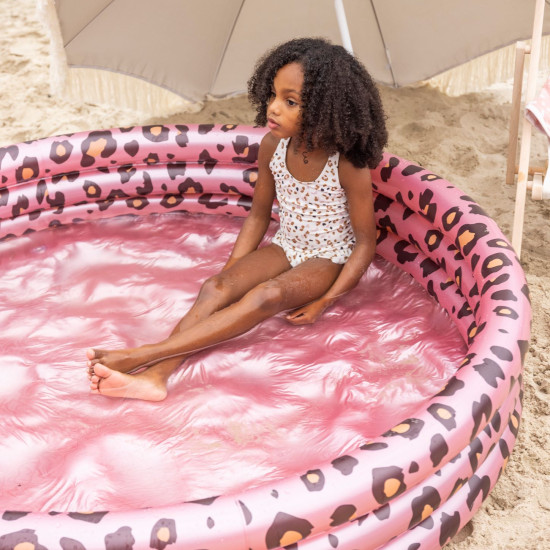 Nafukovací bazén pre deti Leopard ružový 150 cm