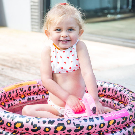 Nafukovací bazén pre deti Leopard ružový 60 cm