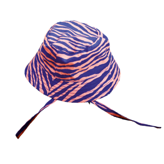 Detský klobúčik na zavazovanie s UPF 50+ Zebra Swim Essentials