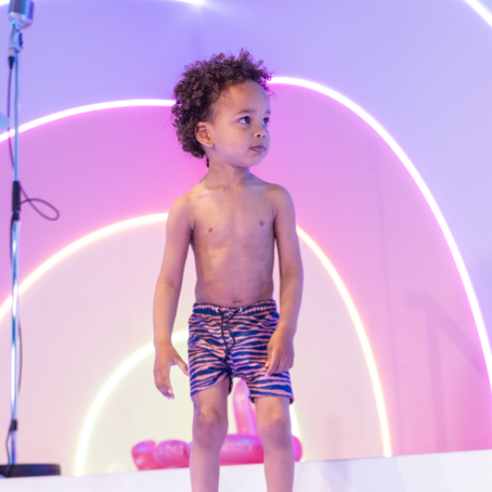 Dětské chlapčenské plavecké šortky s UPF 50+ Zebra Swim Essentials